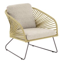Gartenlounge-Set >Novella< (5-teilig) Sandfarbig-beige, 2-Sitzer, 2x Sessel, 2 Couchtische