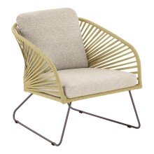 Gartenlounge-Set >Novella< (5-teilig) Sandfarbig-beige, 2-Sitzer, 2x Sessel, 2 Couchtische