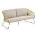 Gartenlounge-Set >Novella< (5-teilig) Sandfarbig-beige, 2-Sitzer, 2x Sessel, 2 Couchtische