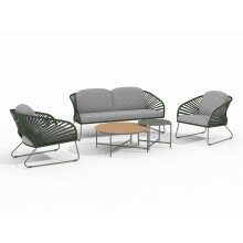 Gartenlounge-Set >Novella< (5-teilig) grün /...