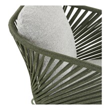 Gartenlounge-Set >Novella< (5-teilig) grün / grau, 2-Sitzer, 2x Sessel, 2 Couchtische