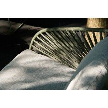 Gartenlounge-Set >Novella< (5-teilig) grün / grau, 2-Sitzer, 2x Sessel, 2 Couchtische