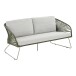 Gartenlounge-Set >Novella< (5-teilig) grün / grau, 2-Sitzer, 2x Sessel, 2 Couchtische