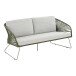 Gartenlounge-Set >Novella< (5-teilig) grün / grau, 2-Sitzer, 2x Sessel, 2 Couchtische