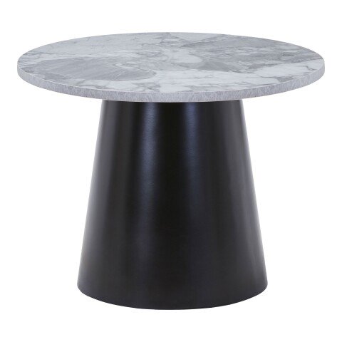 Couchtisch >Brito< in Grau / Schwarz, MDF, Stahl - 45x60cm (HxD)