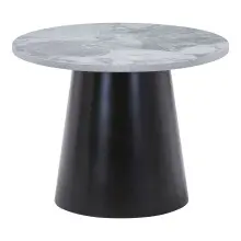 Couchtisch >Brito< in Grau / Schwarz, MDF, Stahl -...