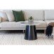 Couchtisch >Brito< in Grau / Schwarz, MDF, Stahl - 45x60cm (HxD)