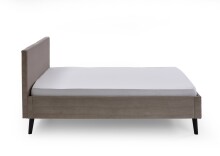 Polsterbett >Avola< Liegefläche 140x200cm, Cord Poso Farbe taupe - 146x100x210cm (BxHxT)