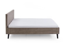 Polsterbett >Avola< Liegefläche 180x200cm, Bezug Cord Poso taupe - 186x100x210cm (BxHxT)