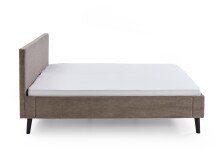 Polsterbett >Avola< Liegefläche 180x200cm, Bezug Cord Poso taupe - 186x100x210cm (BxHxT)