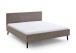 Polsterbett >Avola< Liegefläche 180x200cm, Bezug Cord Poso taupe - 186x100x210cm (BxHxT)
