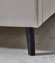 Polsterbett >Leira< Liegefläche 140x200 cm, Farbe Beige – Stellmaß: 146x100x210cm (BxHxT)