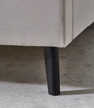 Polsterbett >Leira< Liegefläche 140x200 cm, Farbe Beige – Stellmaß: 146x100x210cm (BxHxT)