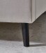 Polsterbett >Leira< Liegefläche 140x200 cm, Farbe Beige – Stellmaß: 146x100x210cm (BxHxT)
