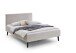 Polsterbett >Leira< Liegefläche 140x200 cm, Farbe Beige – Stellmaß: 146x100x210cm (BxHxT)