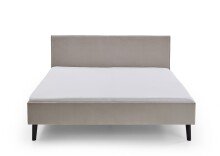 Polsterbett >Leira< Liegefläche 180x200 cm, Farbe Beige – Stellmaß: 186x100x210cm (BxHxT)