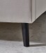 Polsterbett >Leira< Liegefläche 180x200 cm, Farbe Beige – Stellmaß: 186x100x210cm (BxHxT)