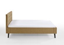 Polsterbett >Empire< Liegefläche 140x200cm, Stoff Luis ocker - 146x100x210cm (BxHxT)