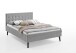 Polsterbett >Empire< Liegefläche 140x200 cm, Farbe Grau – Stellmaß: 146x100x210cm (BxHxT)
