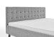 Polsterbett >Empire< Liegefläche 180x200 cm, Farbe Grau – Stellmaß: 186x100x210cm (BxHxT)