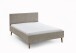 Polsterbett >Kreta< Liegefläche 140x200 cm, Farbe Taupe – Stellmaß: 146x100x210cm (BxHxT)