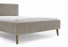 Polsterbett >Kreta< Liegefläche 140x200 cm, Farbe Taupe – Stellmaß: 146x100x210cm (BxHxT)