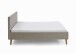 Polsterbett >Kreta< Liegefläche 180x200 cm, Farbe Taupe – Stellmaß: 186x100x210cm (BxHxT)