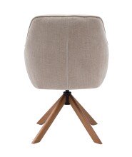 Armlehnstuhl >Avola< (2er-Set) leinen-beige, 360° drehbar, Federkern - 57x87x65 (BxHxT)