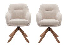 Armlehnstuhl >Avola< (2er-Set) leinen-beige,...