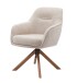 Armlehnstuhl >Avola< (2er-Set) leinen-beige, 360° drehbar, Federkern - 57x87x65 (BxHxT)