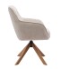 Armlehnstuhl >Avola< (2er-Set) leinen-beige, 360° drehbar, Federkern - 57x87x65 (BxHxT)