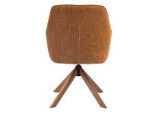 Armlehnstuhl >Avola< (2er-Set) rostfarben, 360° drehbar, Federkern - 57x87x65 (BxHxT)