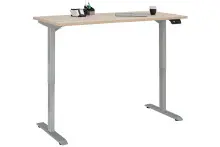 Schreibtisch >e-desk< in Eiche/alu- 160x72x80...
