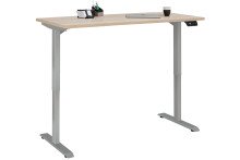 Schreibtisch >e-desk< in Eiche/alu- 160x72x80...