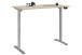Schreibtisch >e-desk< in Eiche/alu- 160x72x80 (B/H/T) elektrisch verstellbar
