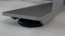 Schreibtisch >e-desk< in weiss/alu - 120x72x72 (B/H/T) elektrisch verstellbar