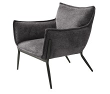 Loungesessel >Calgary< Stoff mit Melange-Effekt in...