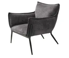 Loungesessel >Calgary< Stoff mit Melange-Effekt in...