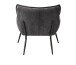 Loungesessel >Calgary< Stoff mit Melange-Effekt in dunkelgrau - 83x82x79 (BxHxT)