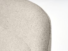 Loungesessel >Lynn< drehbar, Bouclé-Garneffekt creme-weiss - 74x85x77 (BxHxT)