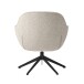 Loungesessel >Lynn< drehbar, Bouclé-Garneffekt creme-weiss - 74x85x77 (BxHxT)