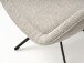 Loungesessel >Lynn< drehbar, Bouclé-Garneffekt creme-weiss - 74x85x77 (BxHxT)