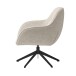 Loungesessel >Lynn< drehbar, Bouclé-Garneffekt creme-weiss - 74x85x77 (BxHxT)