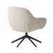 Loungesessel >Lynn< drehbar, Bouclé-Garneffekt creme-weiss - 74x85x77 (BxHxT)