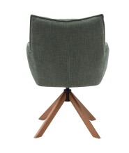 Armlehnstuhl >Marilla< (2er-Set) drehbar, Federkern,  Chenille waldgrün - 59x86x65 (BxHxT)