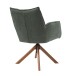 Armlehnstuhl >Marilla< (2er-Set) drehbar, Federkern,  Chenille waldgrün - 59x86x65 (BxHxT)