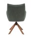 Armlehnstuhl >Marilla< (2er-Set) drehbar, Federkern,  Chenille waldgrün - 59x86x65 (BxHxT)