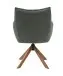 Armlehnstuhl >Marilla< (2er-Set) drehbar, Federkern,  Chenille waldgrün - 59x86x65 (BxHxT)