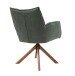 Armlehnstuhl >Marilla< (2er-Set) drehbar, Federkern,  Chenille waldgürn - 59x86x65 (BxHxT)