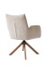 Armlehnstuhl >Marilla< (2er-Set) drehbar, Federkern,  Chenille beige - 59x86x65 (BxHxT)